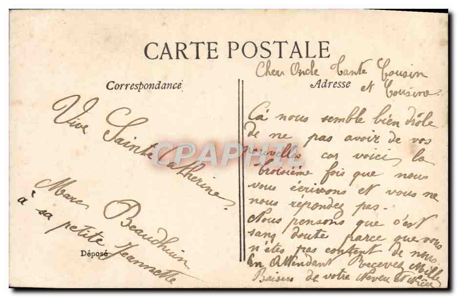 CPA Fantaisie Enfant — Rückseite