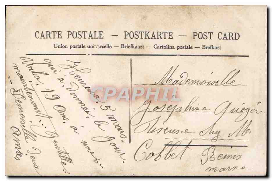 Joyeux Anniversaire — décor floral — éditeur anonyme n°4030 — Rückseite