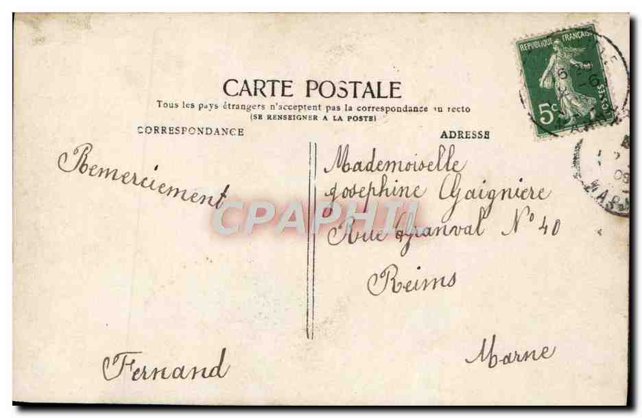 CPA Fantaisie Enfant — Verso