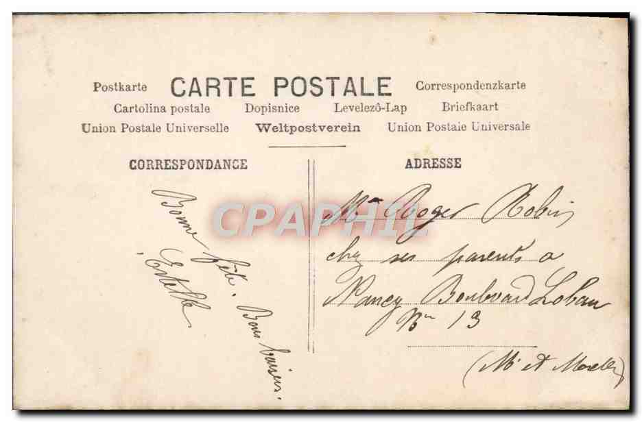 CPA Fantaisie Enfant — Verso