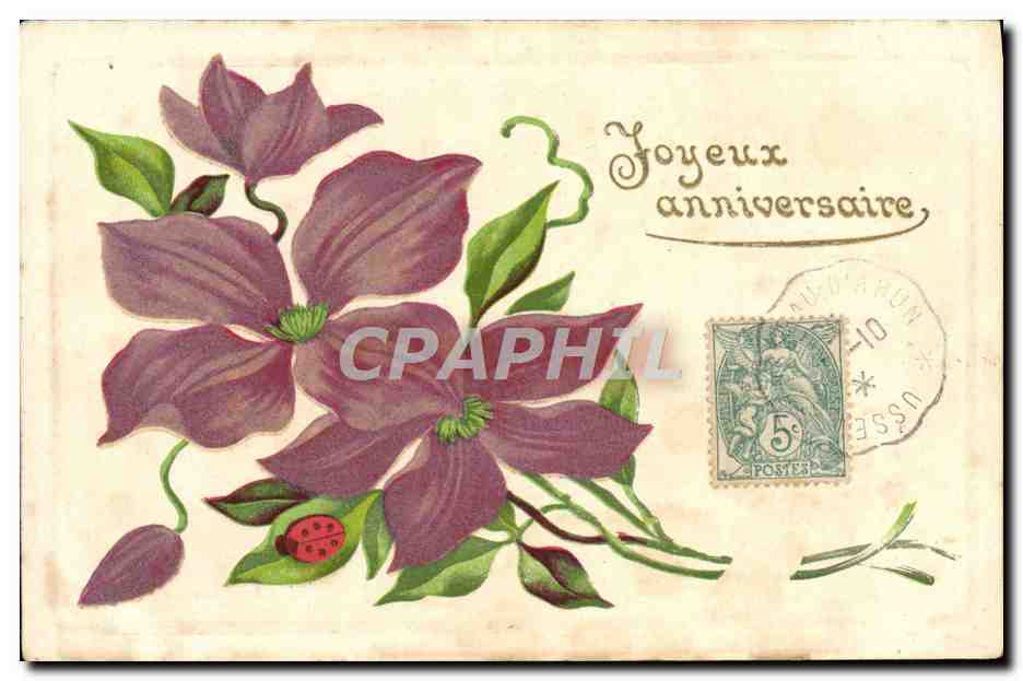 CPA Fantaisie Fleurs