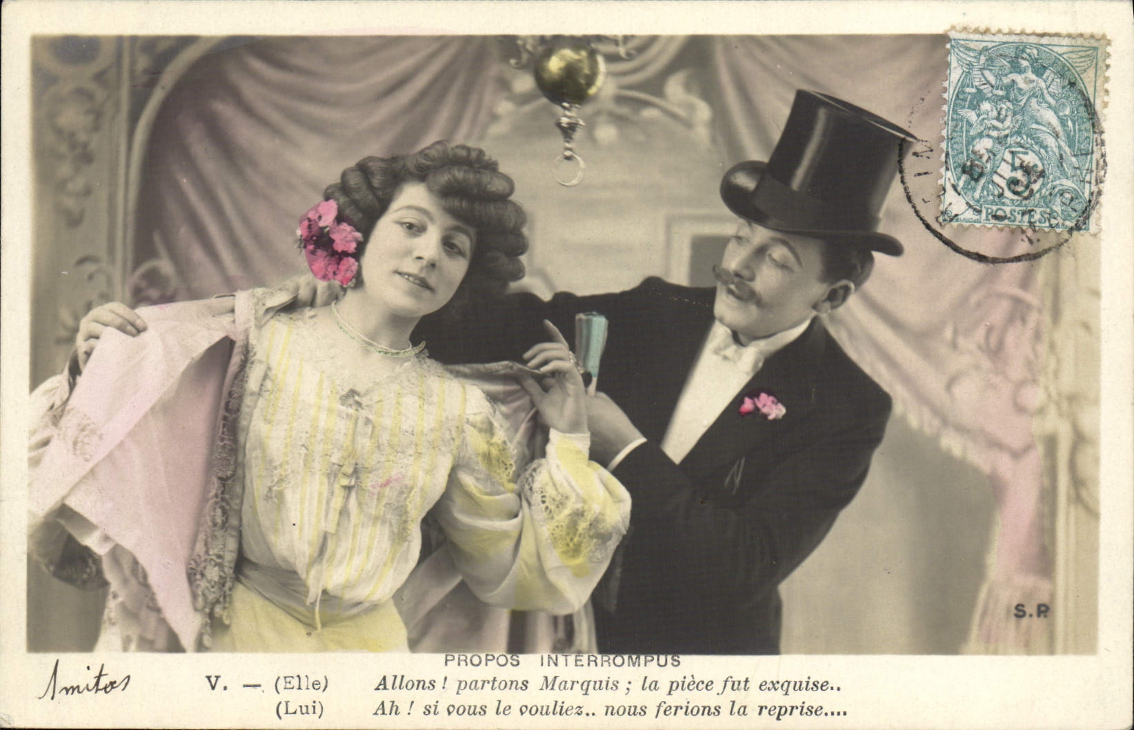 Scène de théâtre — Propos interrompus — S.P.R.