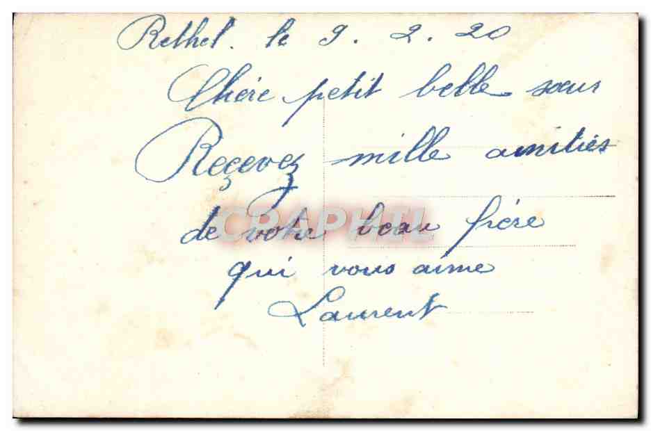 CPA Fantaisie Fleurs — Verso