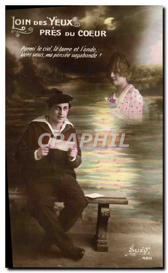 CPA Fantaisie Femme marin