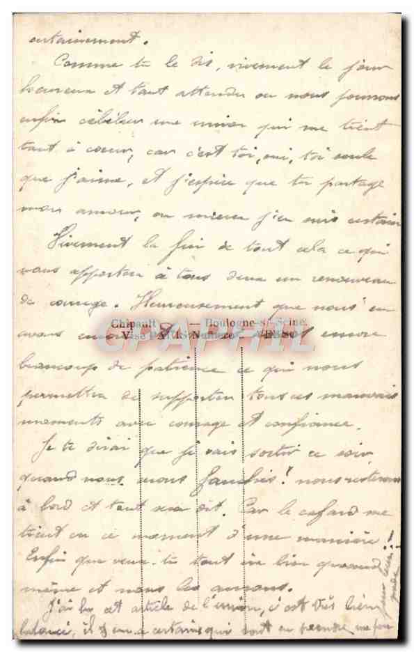 CPA Fantaisie Femme marin — Verso