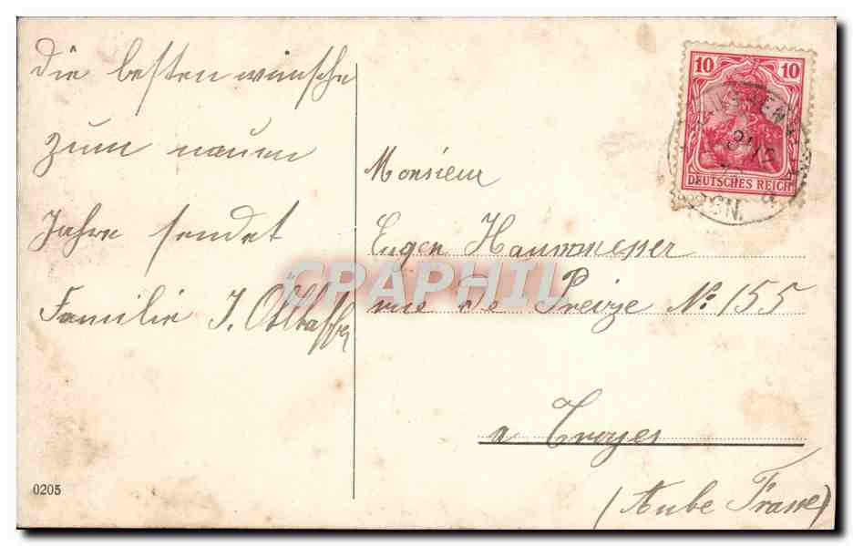 CPA Fantaisie Femme  — Verso