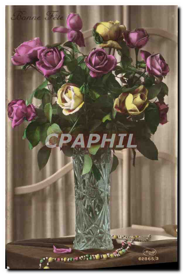 CPA Fantaisie Fleurs