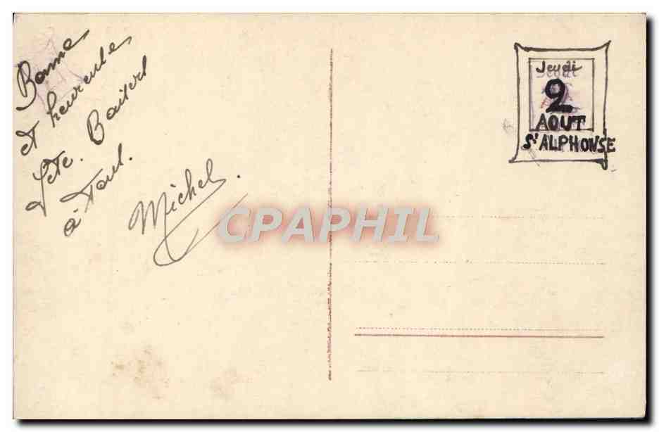 CPA Fantaisie Fleurs — Verso