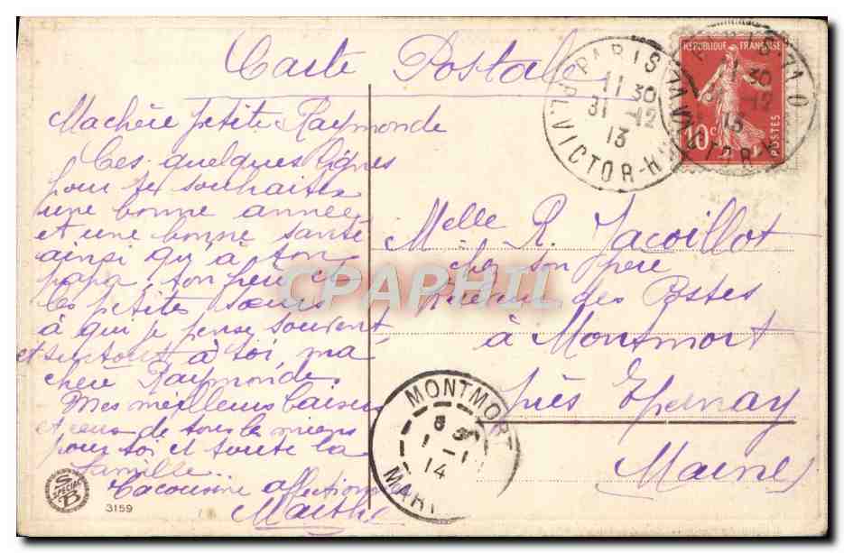 CPA Fantaisie Enfants — Rückseite