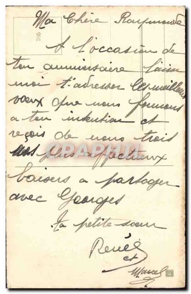 CPA Fantaisie Enfants — Rückseite
