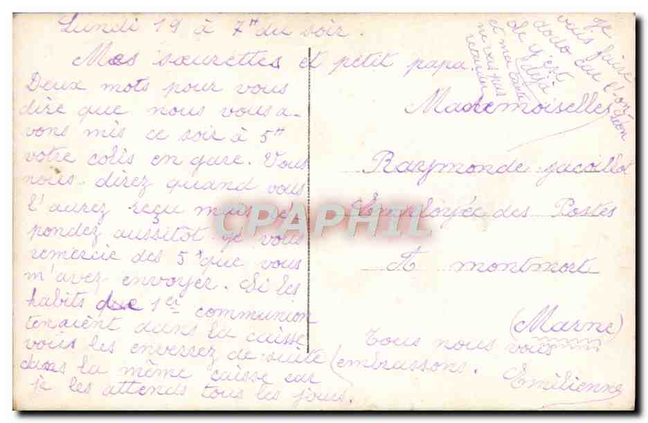 CPA Fantaisie Enfant — Rückseite