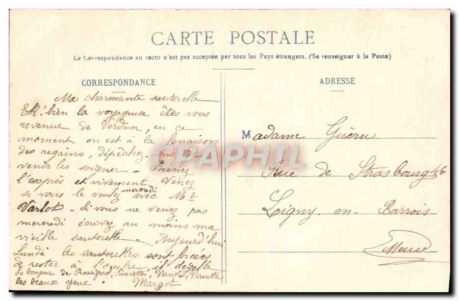 Amour d'Escarpolette — Série 5 — Phototypie A. Berrelet & Cie, Nancy — Rückseite