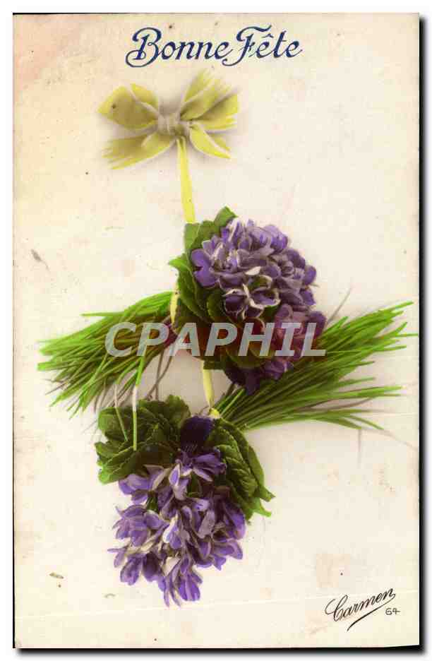 CPA Fantaisie Fleurs 