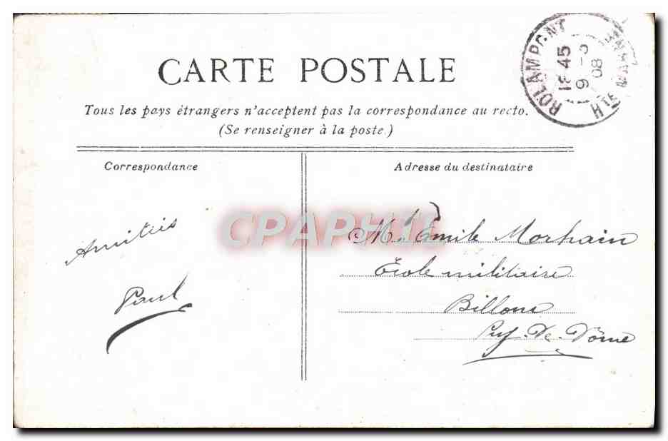 Deux personnes en canoë — illustration avec texte latin — éditeur LV & C — Reverso