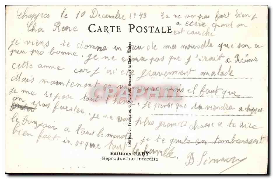 CPA Fantaisie Peche Pecheur  — Rückseite