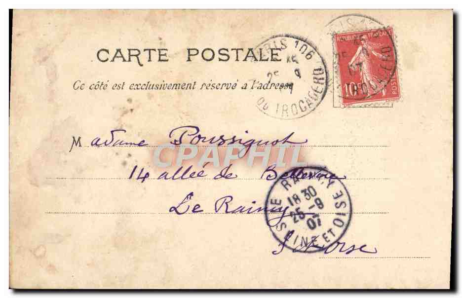 CPA Fantaisie Folies Dramatiques Galipaux Le jumeau  — Verso