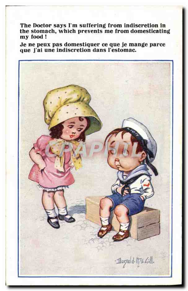 CPA Fantaisie Enfants Donald McGill