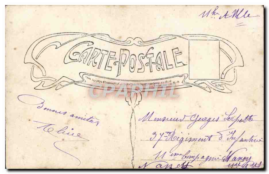 CPA Fantaisie Femme Mai Muguet  — Rückseite