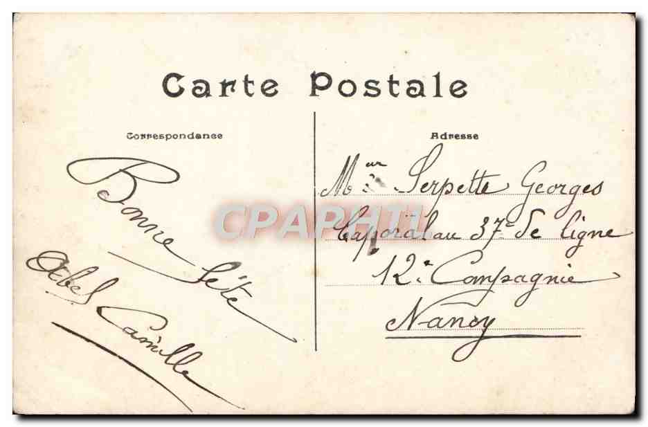 CPA Fantaisie Home — Rückseite