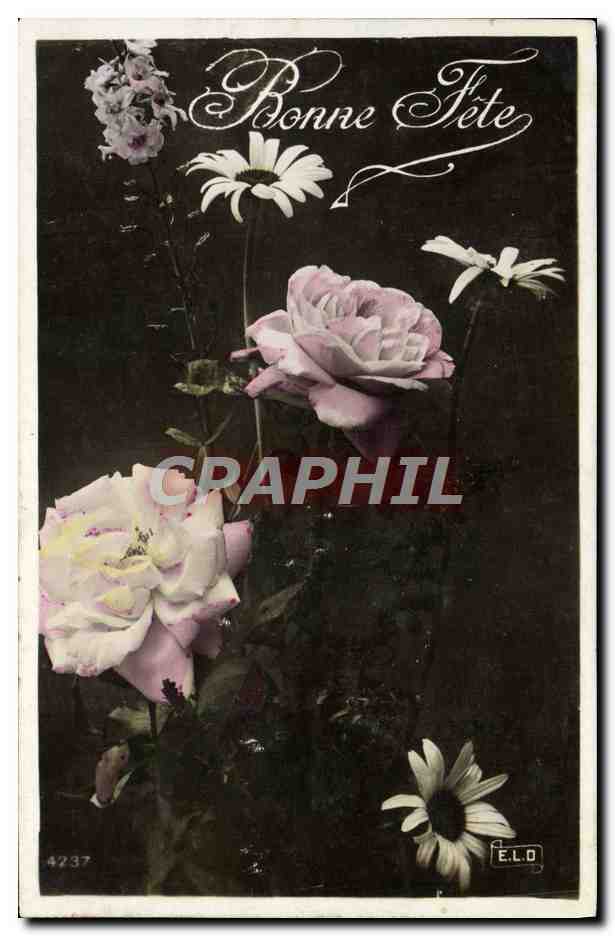 CPA Fantaisie Fleurs