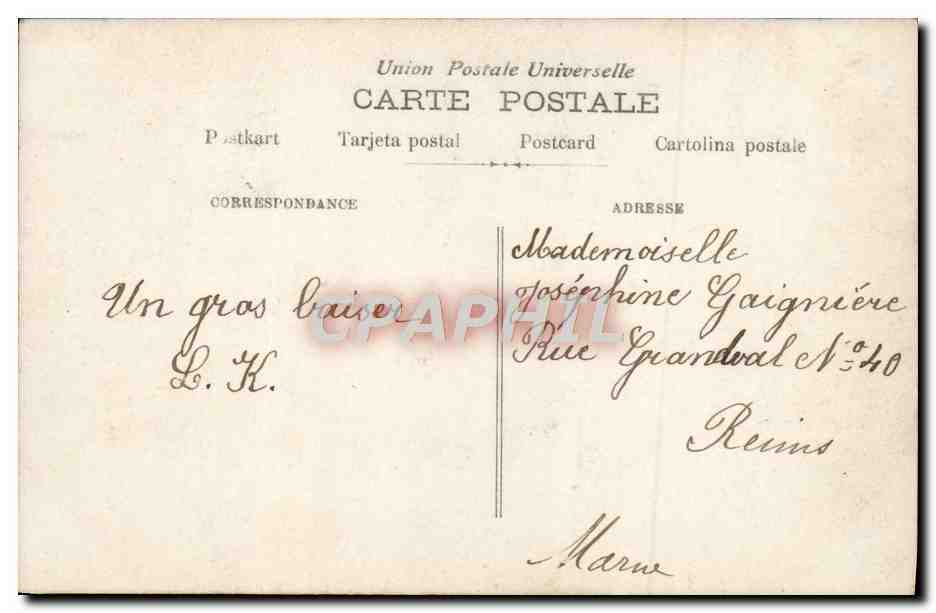 CPA Fantaisie Enfant — Rückseite