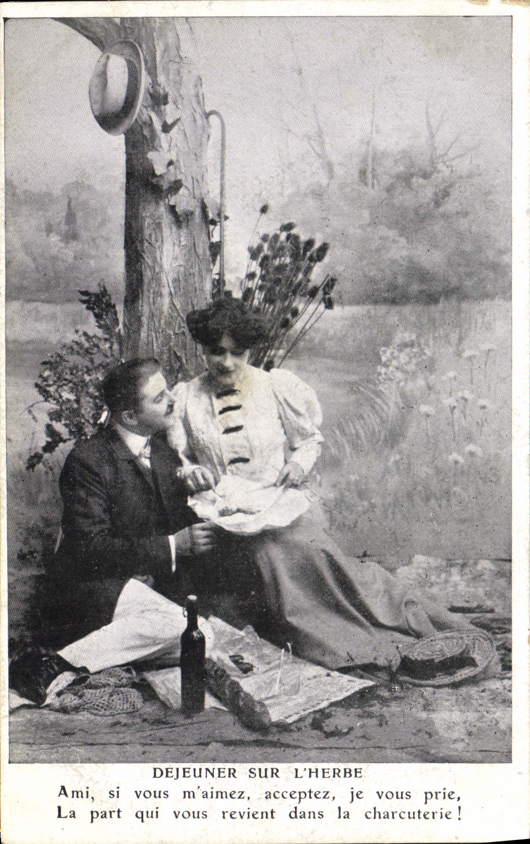 Déjeuner sur l'herbe — scène de couple — J.C. Paris
