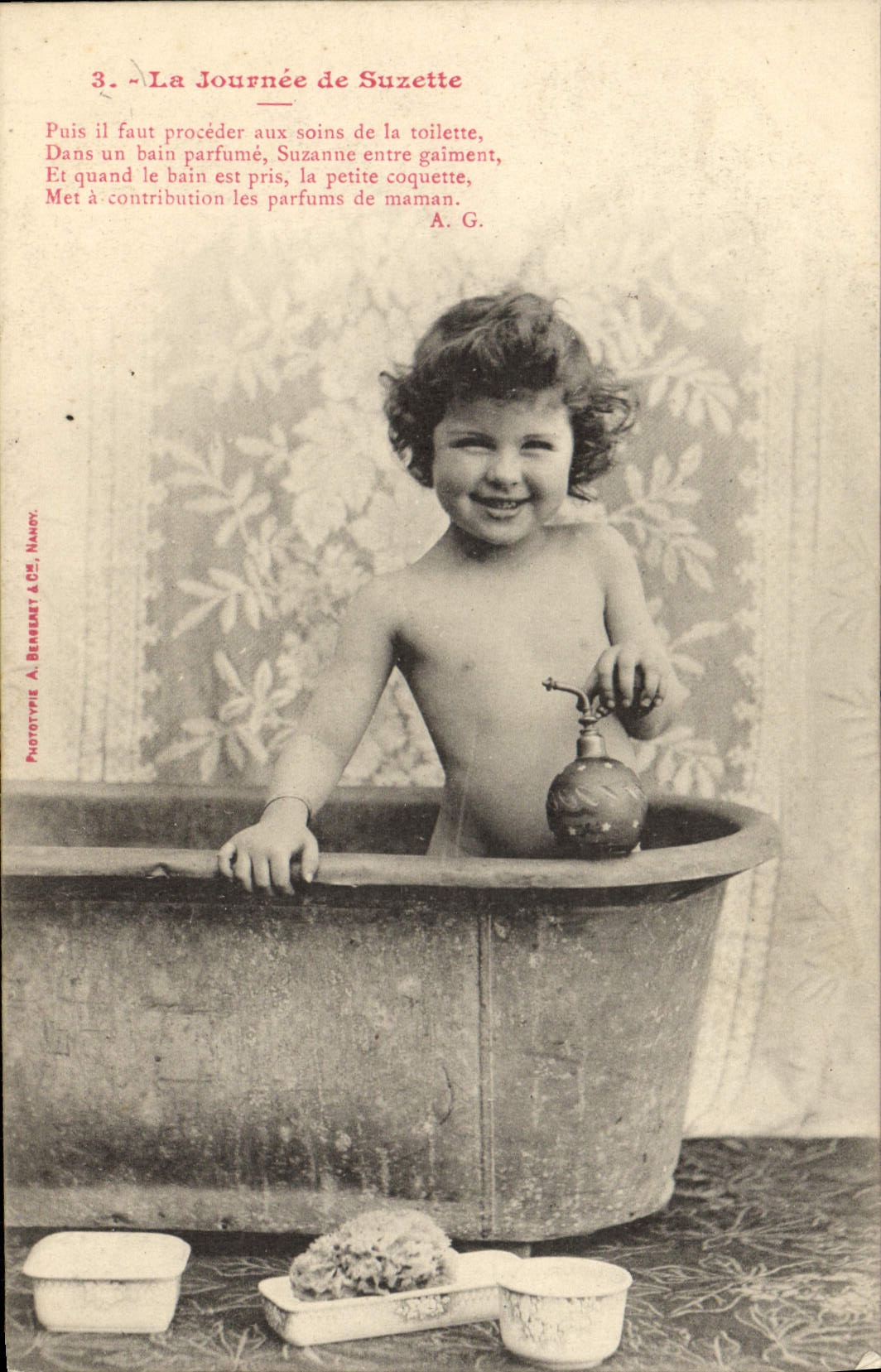CPA Fantaisie Enfant La journee de Suzette 