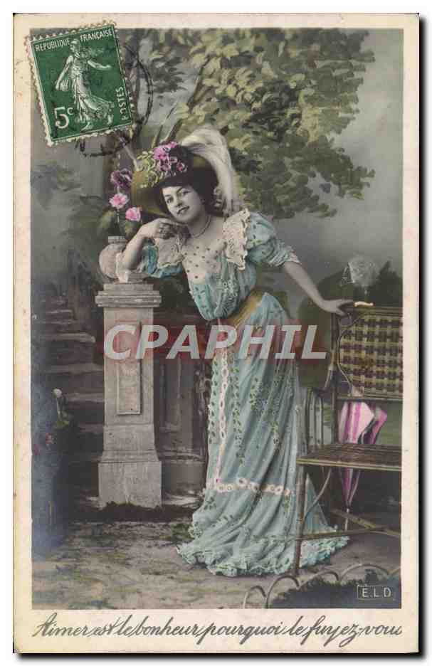 CPA Fantaisie Femme
