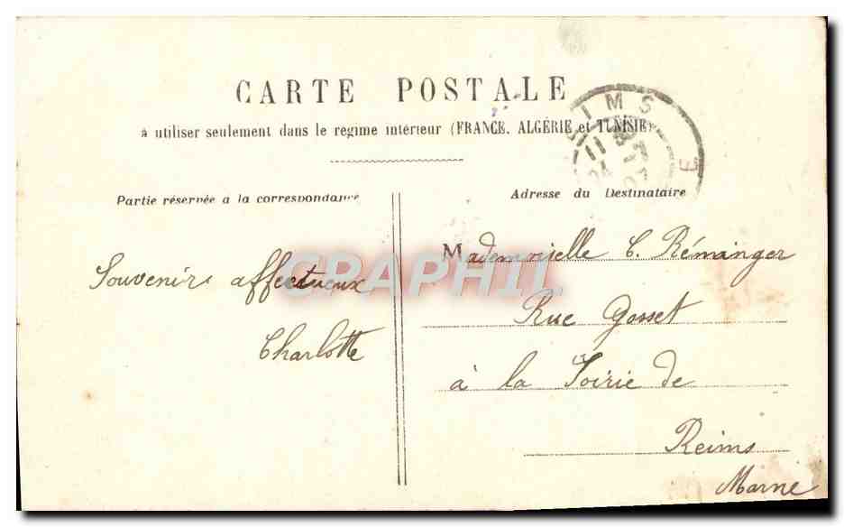 CPA Fantaisie Femme Velo Cycle — Verso
