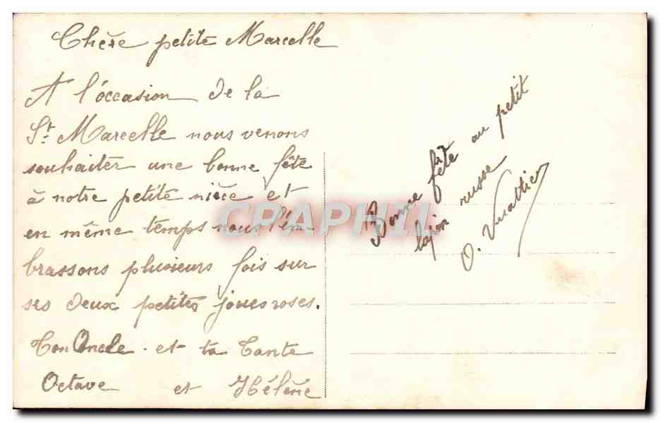 CPA Fantaisie Femme  — Rückseite