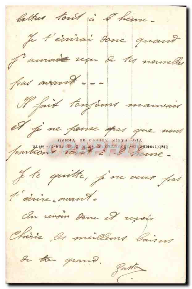 CPA Fantaisie Femme Marin Ancre de marine — Rückseite