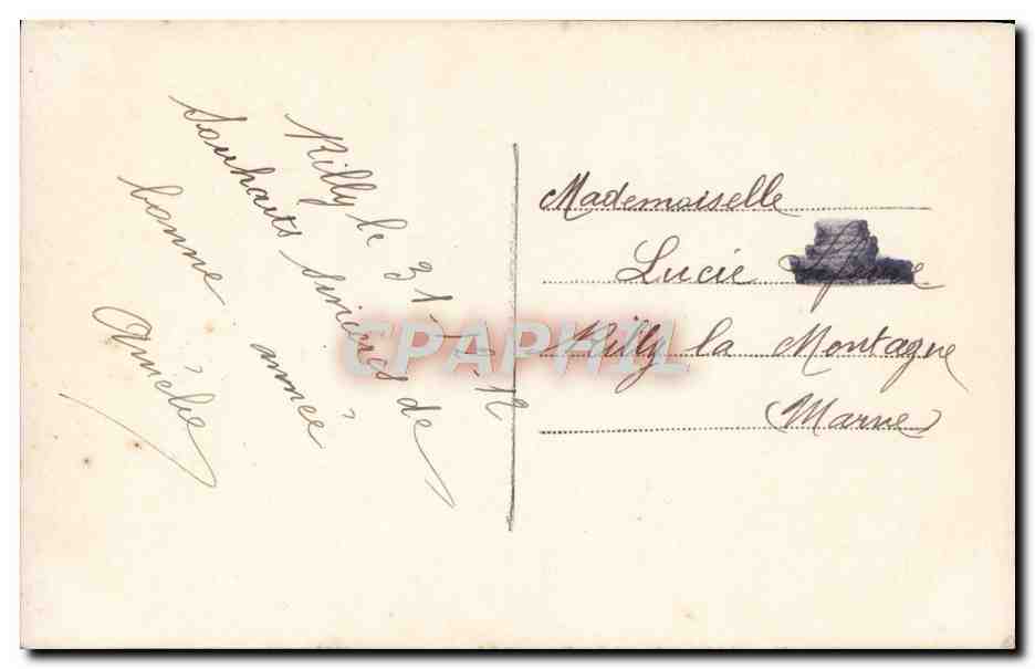 CPA Fantaisie Femme  — Rückseite