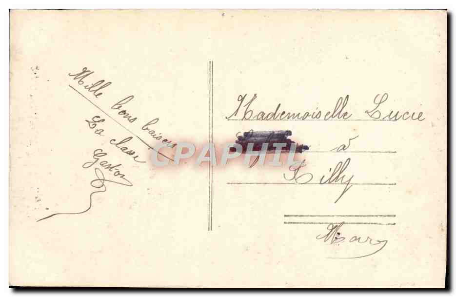 CPA Fantaisie Homme Trefle — Rückseite