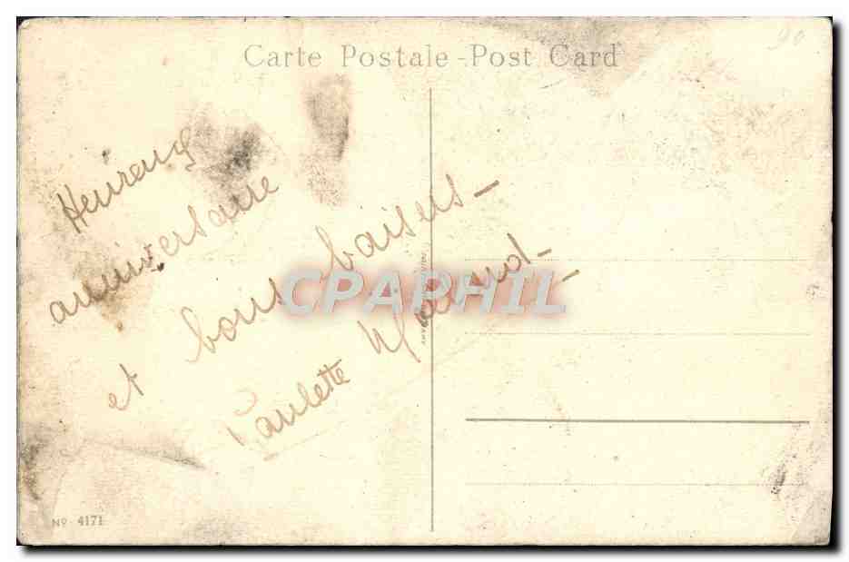 CPA Fantaisie Fleurs tulipes — Rückseite