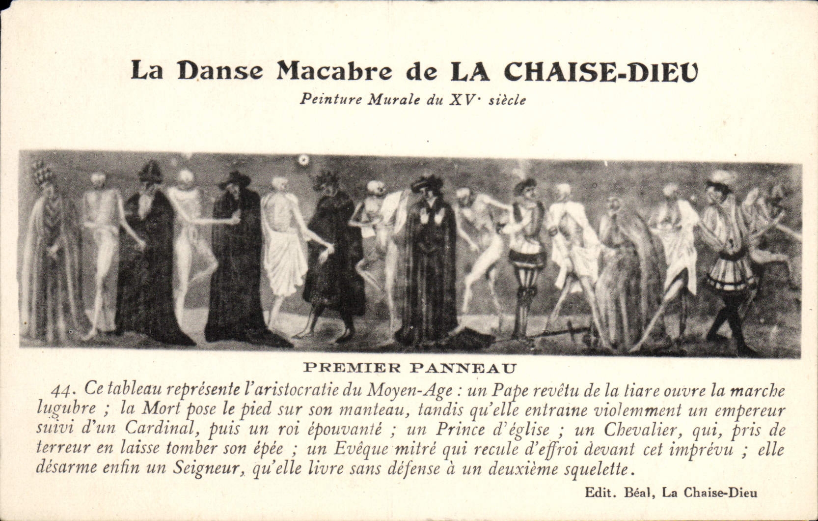 CPA La danse macabre de La Chaise Dieu 