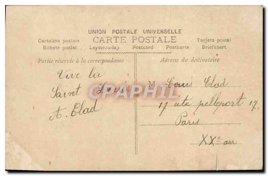 CPA Fantaisie Enfant — Verso