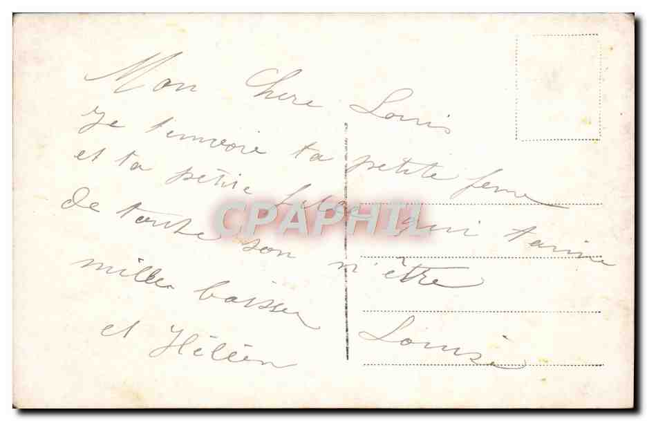 CPA Fantaisie Femme Enfant — Verso