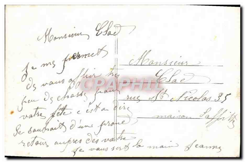 CPA Fantaisie Femme  — Rückseite