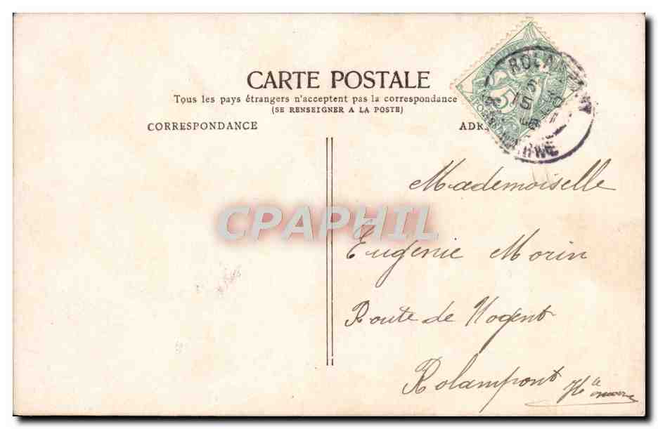 CPA Fantaisie Enfant — Rückseite