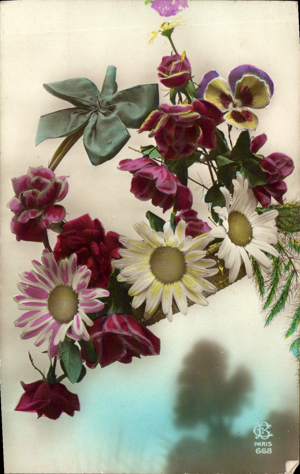 CPA Fantaisie Fleurs