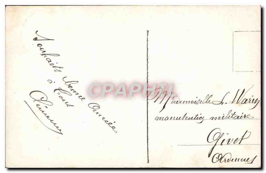 CPA Fantaisie Femme le baiser  — Rückseite