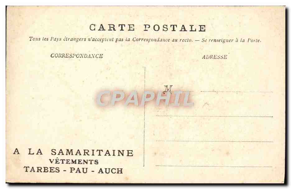 CPA Bagneres de Bigorre Les Cousous  — Verso