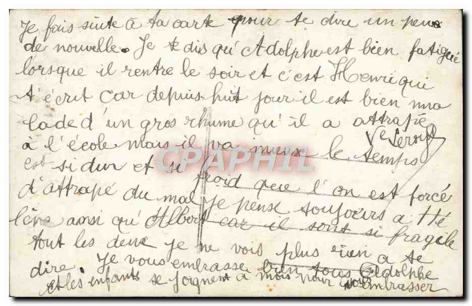 CPA Fantaisie Enfant — Rückseite