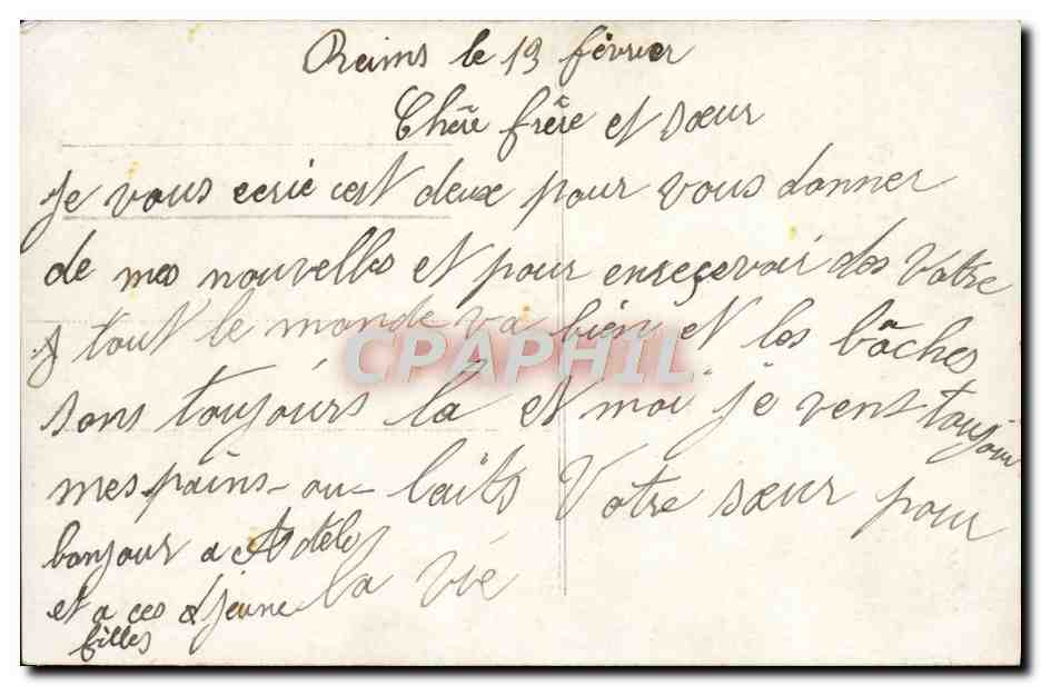 CPA Fantaisie Enfant — Rückseite