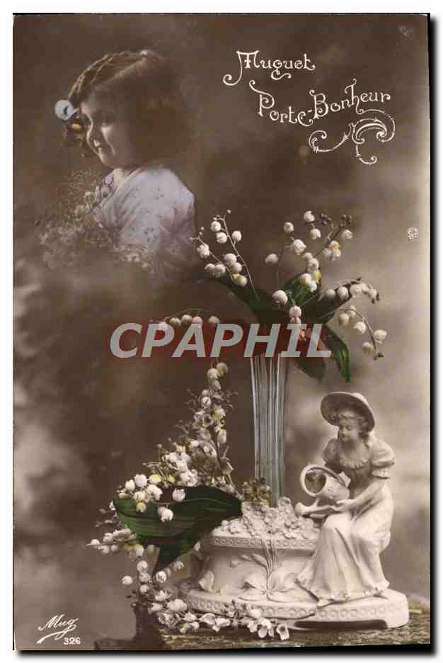 CPA Fantaisie Enfant santon Muguet