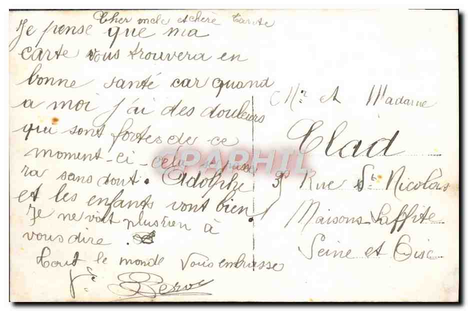 CPA Fantaisie Enfant santon Muguet — Rückseite