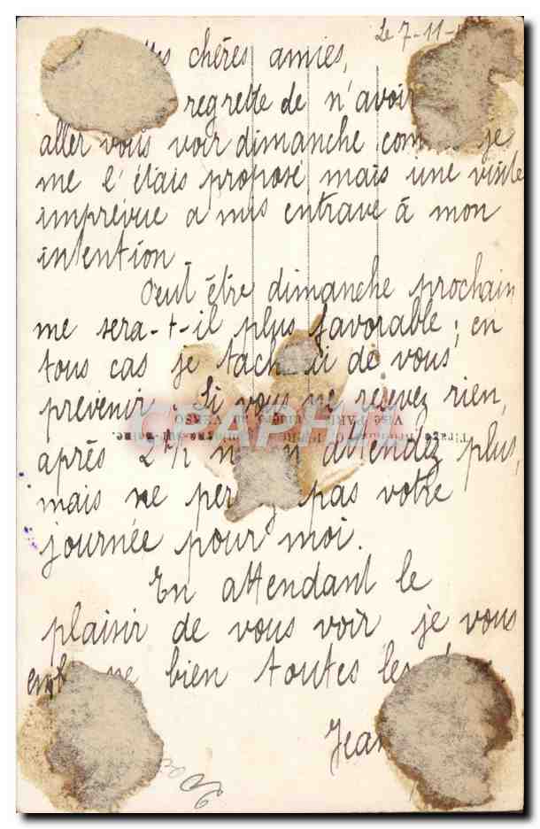 CPA Fantaisie Femme — Rückseite