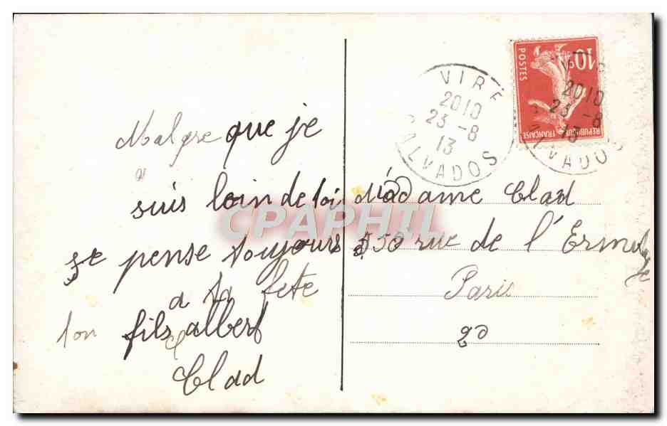 CPA Fantaisie Enfant — Verso