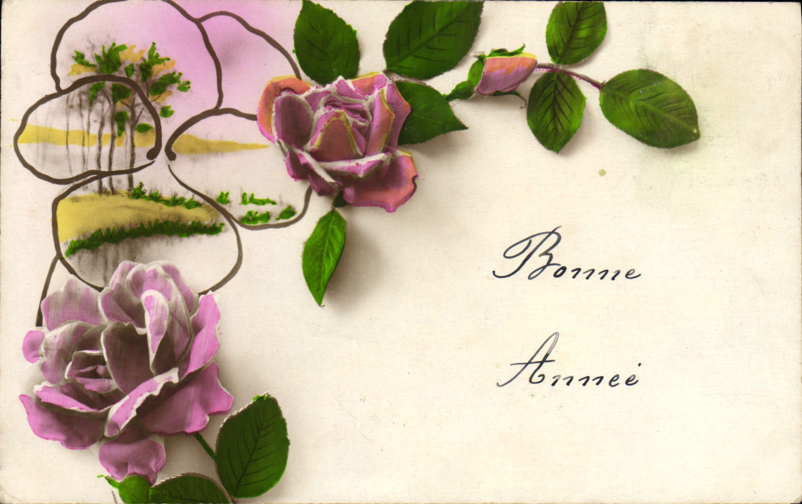 CPA Fantaisie Fleurs