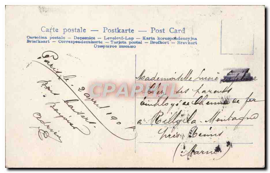 CPA Fantaisie Femme  — Back